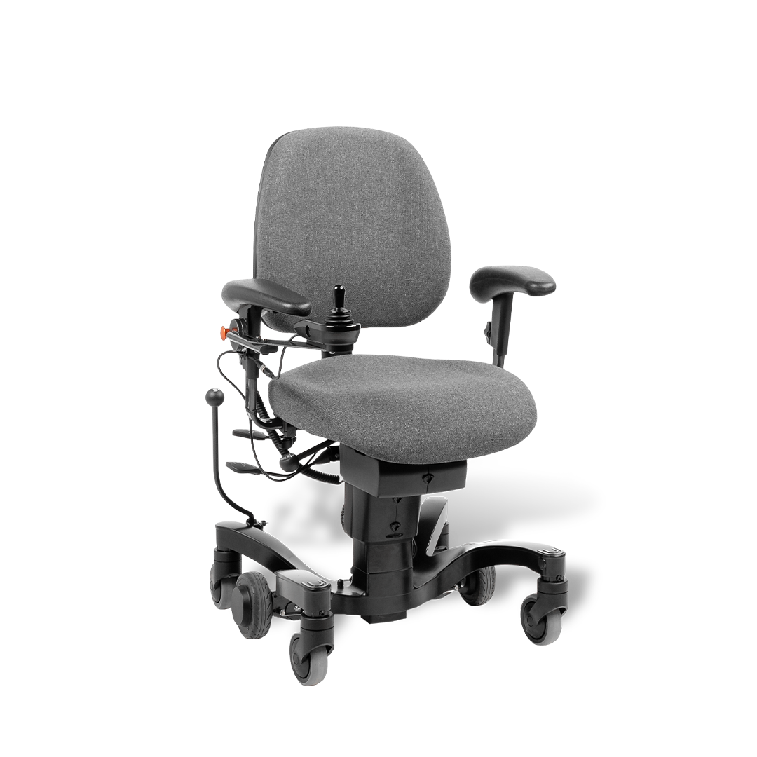 VELA Tango 700E Power Wheels Schrägansicht mit Joystick und Rädern